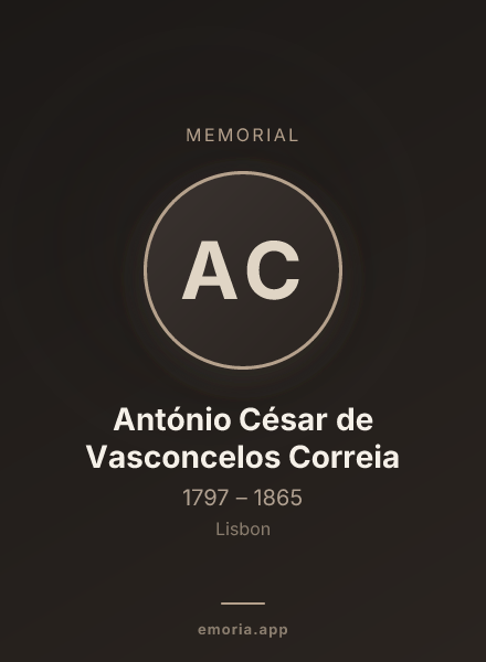 Memorial portrait of António César de Vasconcelos Correia