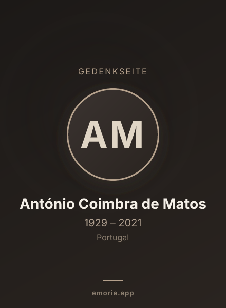 Gedenkportrait von António Coimbra de Matos