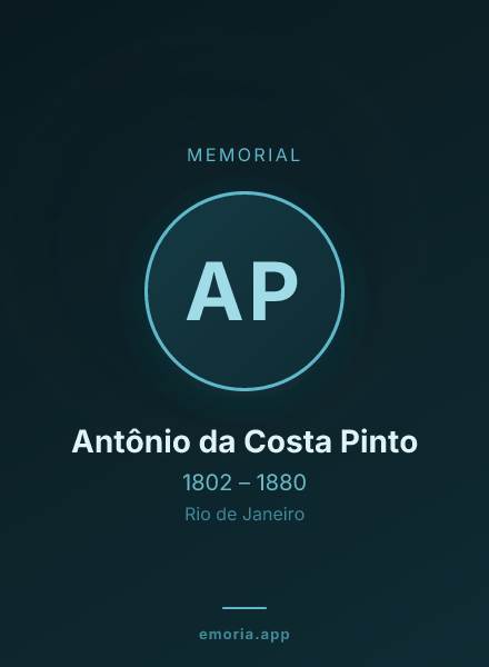 Memorial portrait of Antônio da Costa Pinto