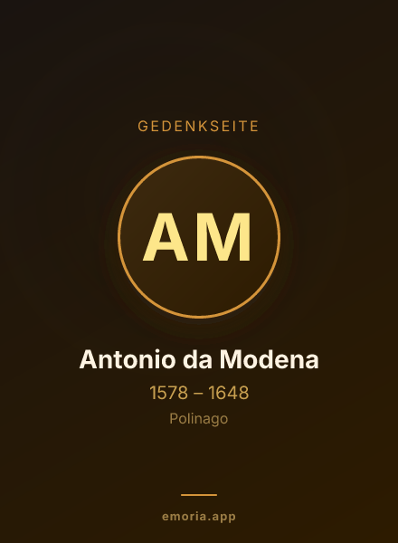 Gedenkportrait von Antonio da Modena