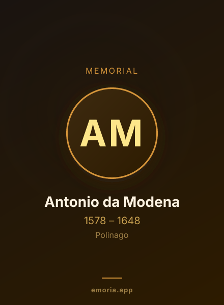Memorial portrait of Antonio da Modena