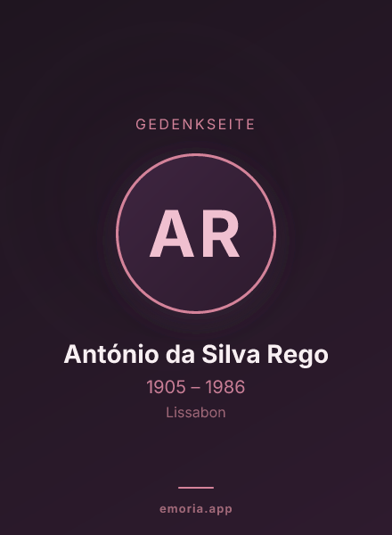 Gedenkportrait von António da Silva Rego