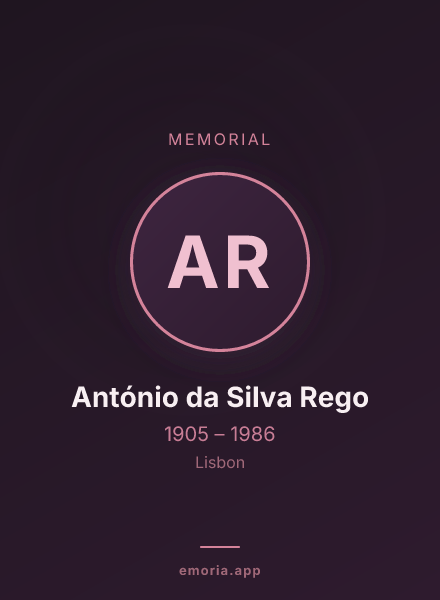 Memorial portrait of António da Silva Rego