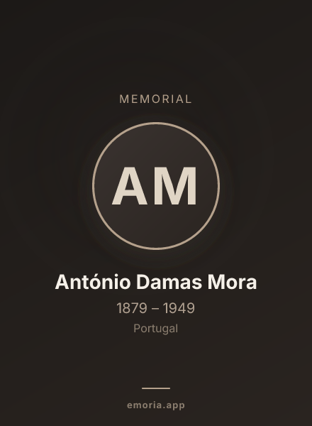Memorial portrait of António Damas Mora