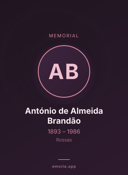 Memorial portrait of António de Almeida Brandão