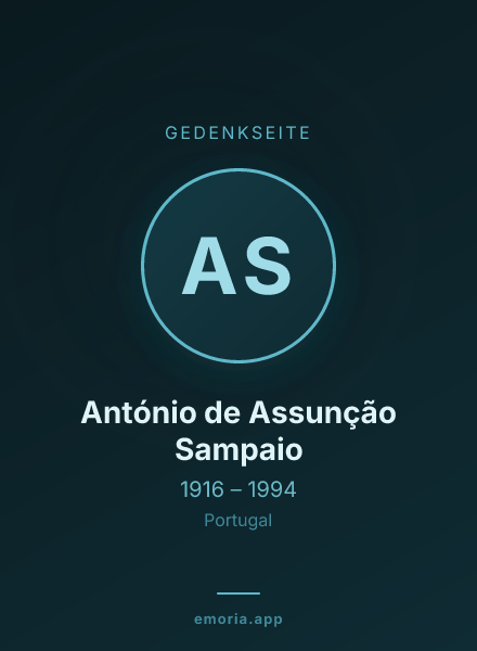 Gedenkportrait von António de Assunção Sampaio