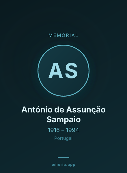 Memorial portrait of António de Assunção Sampaio