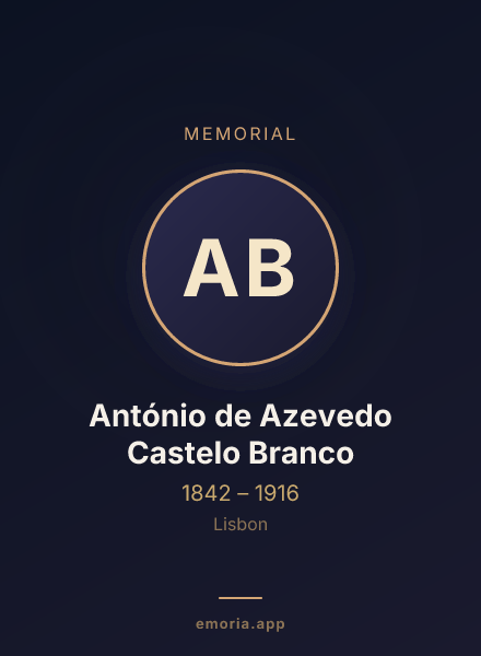 Memorial portrait of António de Azevedo Castelo Branco