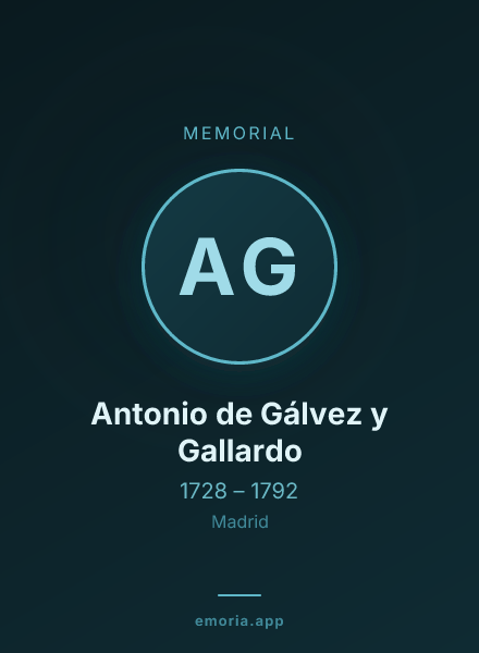 Memorial portrait of Antonio de Gálvez y Gallardo
