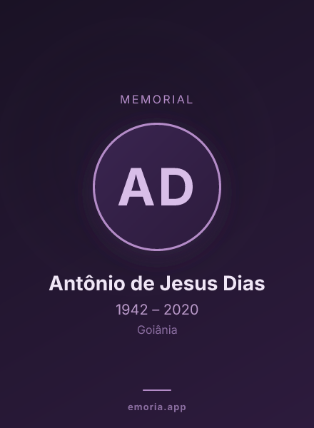 Memorial portrait of Antônio de Jesus Dias