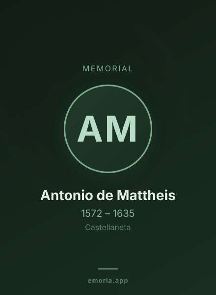Memorial portrait of Antonio de Mattheis