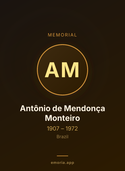 Memorial portrait of Antônio de Mendonça Monteiro