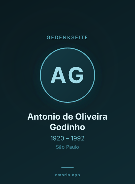 Gedenkportrait von Antonio de Oliveira Godinho
