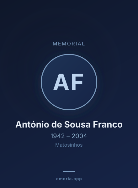 Memorial portrait of António de Sousa Franco