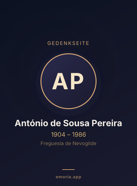 Gedenkportrait von António de Sousa Pereira