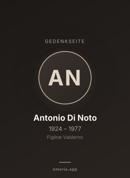 Gedenkportrait von Antonio Di Noto