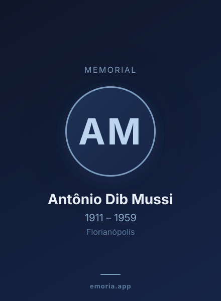 Memorial portrait of Antônio Dib Mussi