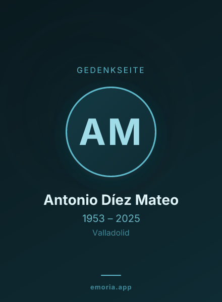 Gedenkportrait von Antonio Díez Mateo