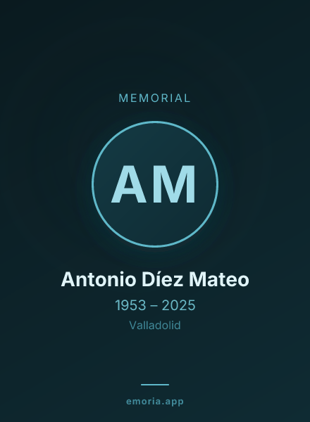 Memorial portrait of Antonio Díez Mateo