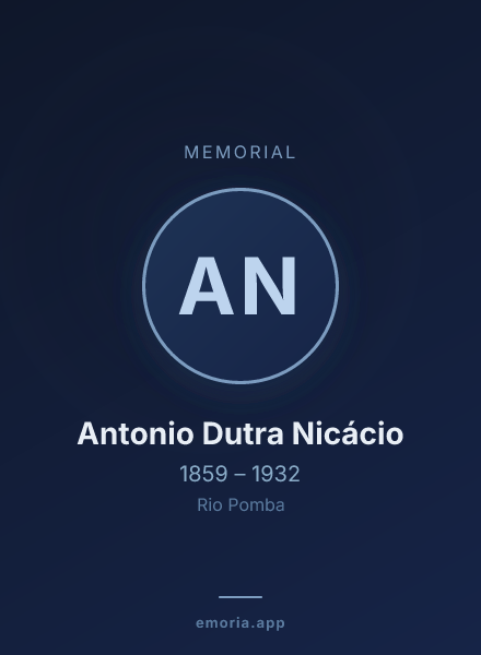 Memorial portrait of Antonio Dutra Nicácio