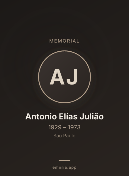 Memorial portrait of Antonio Elías Julião