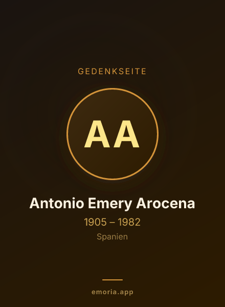 Gedenkportrait von Antonio Emery Arocena