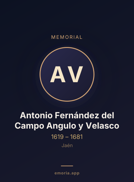 Memorial portrait of Antonio Fernández del Campo Angulo y Velasco