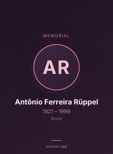 Memorial portrait of Antônio Ferreira Rüppel