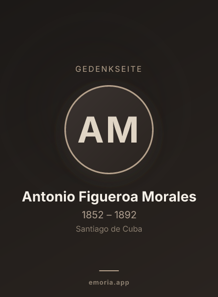 Gedenkportrait von Antonio Figueroa Morales