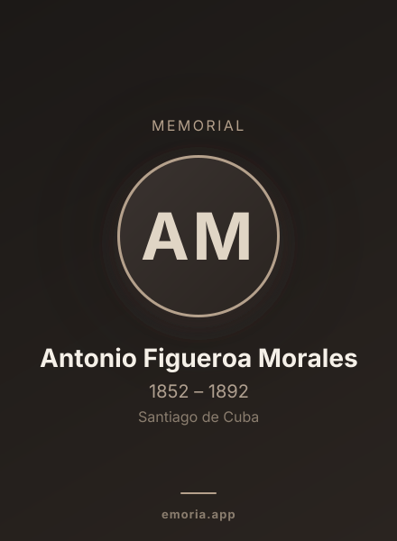 Memorial portrait of Antonio Figueroa Morales