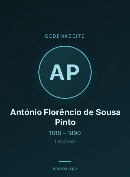 Gedenkportrait von António Florêncio de Sousa Pinto