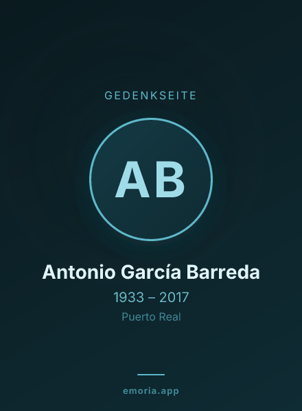 Gedenkportrait von Antonio García Barreda
