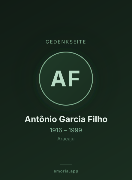Gedenkportrait von Antônio Garcia Filho
