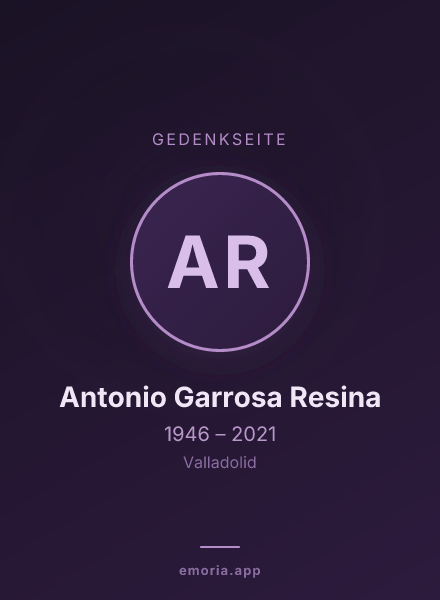 Gedenkportrait von Antonio Garrosa Resina