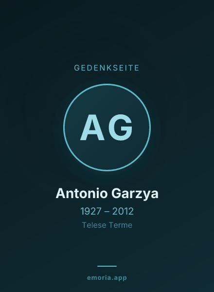 Gedenkportrait von Antonio Garzya