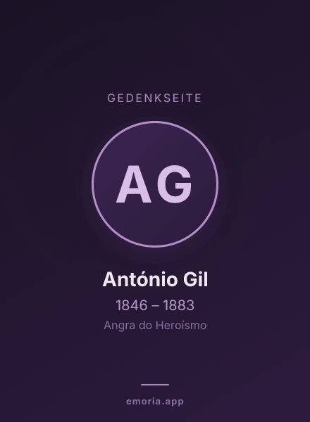 Gedenkportrait von António Gil