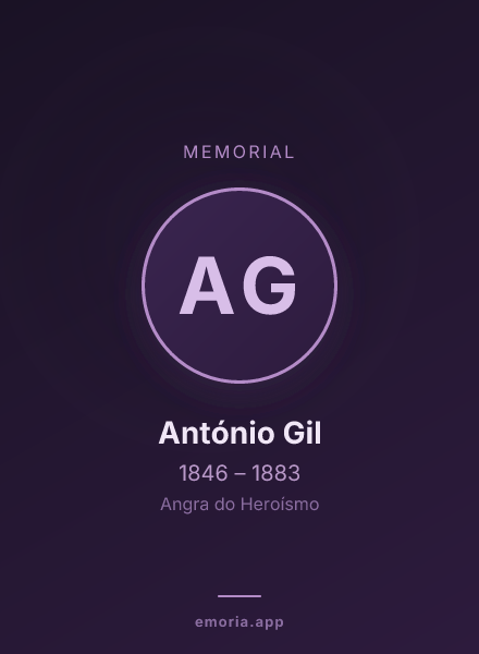 Memorial portrait of António Gil