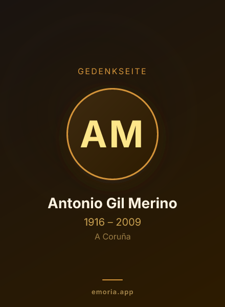 Gedenkportrait von Antonio Gil Merino