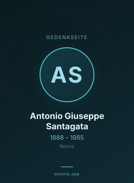 Gedenkportrait von Antonio Giuseppe Santagata