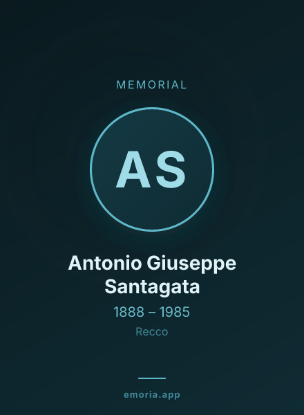 Memorial portrait of Antonio Giuseppe Santagata