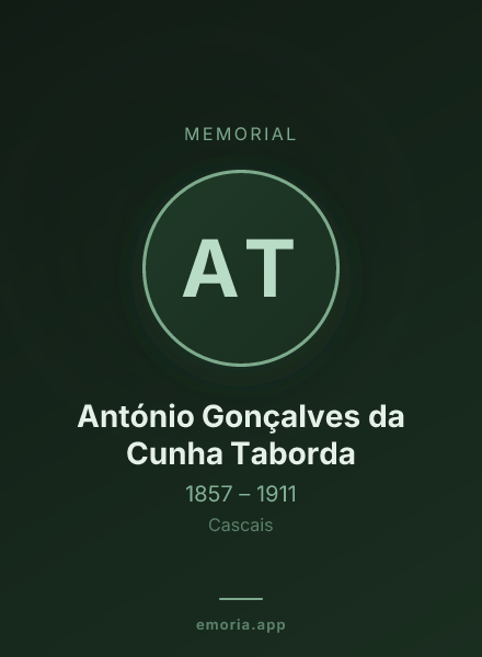 Memorial portrait of António Gonçalves da Cunha Taborda