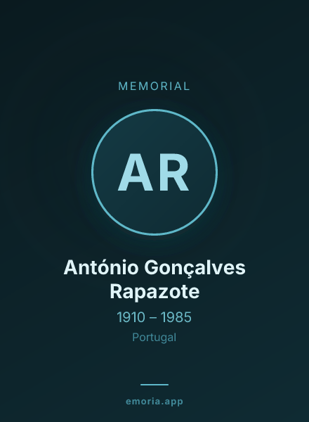 Memorial portrait of António Gonçalves Rapazote