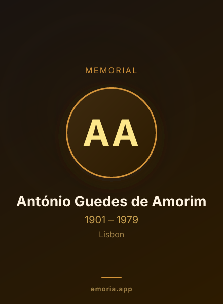Memorial portrait of António Guedes de Amorim