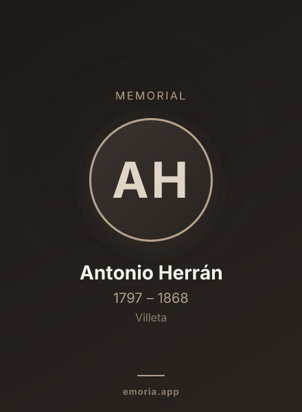 Memorial portrait of Antonio Herrán