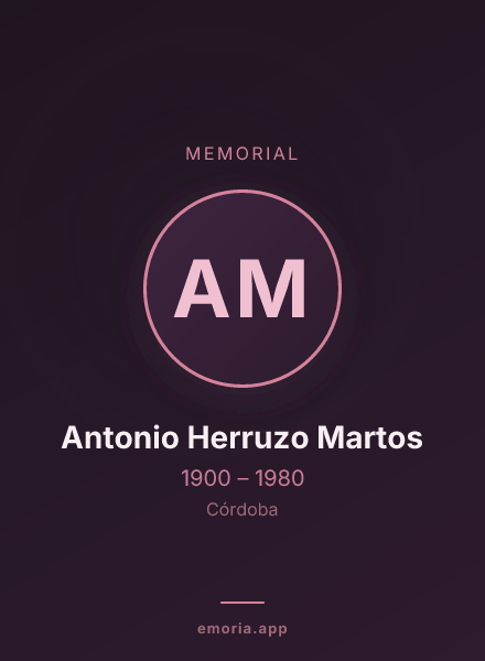 Memorial portrait of Antonio Herruzo Martos
