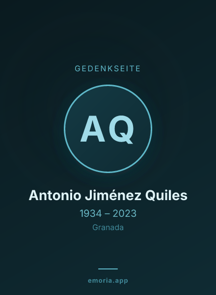 Gedenkportrait von Antonio Jiménez Quiles