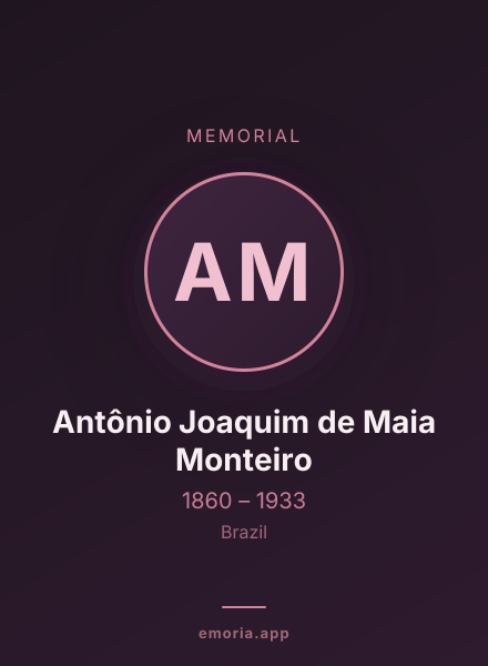 Memorial portrait of Antônio Joaquim de Maia Monteiro