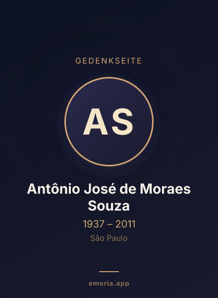 Gedenkportrait von Antônio José de Moraes Souza
