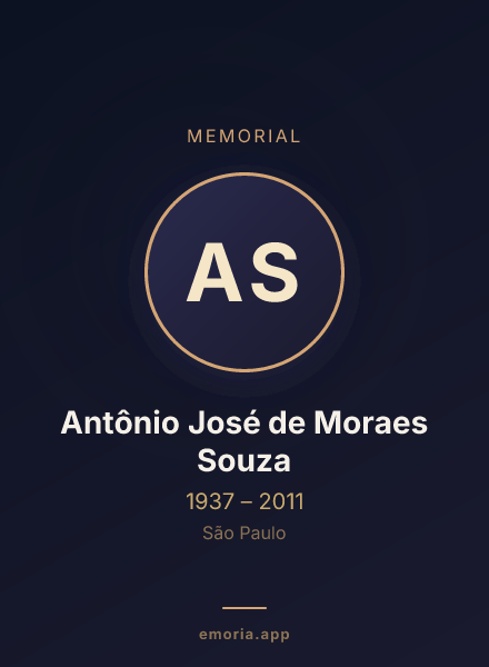 Memorial portrait of Antônio José de Moraes Souza