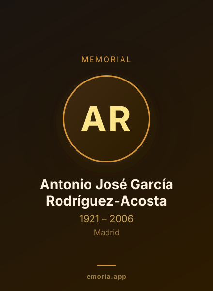Memorial portrait of Antonio José García Rodríguez-Acosta